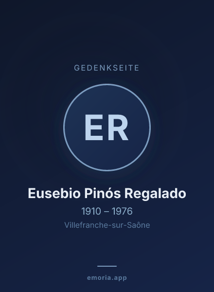 Gedenkportrait von Eusebio Pinós Regalado