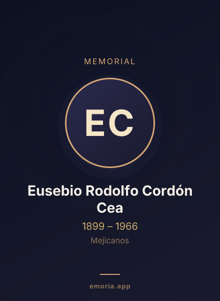 Memorial portrait of Eusebio Rodolfo Cordón Cea