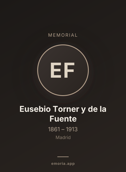 Memorial portrait of Eusebio Torner y de la Fuente