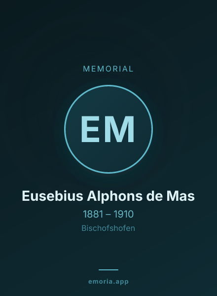 Memorial portrait of Eusebius Alphons de Mas