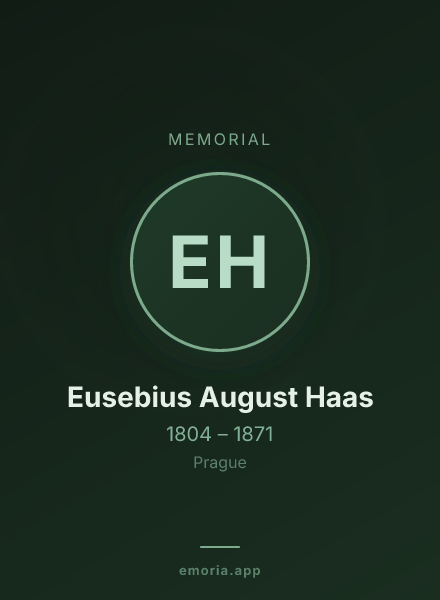 Memorial portrait of Eusebius August Haas