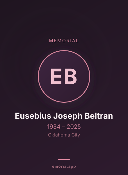 Memorial portrait of Eusebius Joseph Beltran