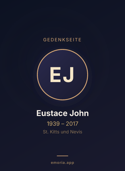Gedenkportrait von Eustace John