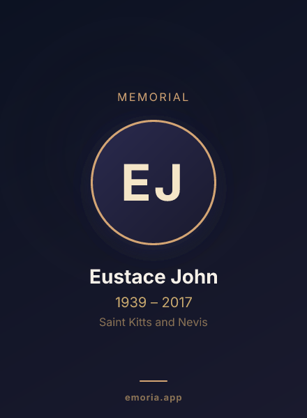 Memorial portrait of Eustace John
