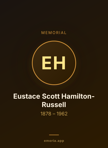 Memorial portrait of Eustace Scott Hamilton-Russell