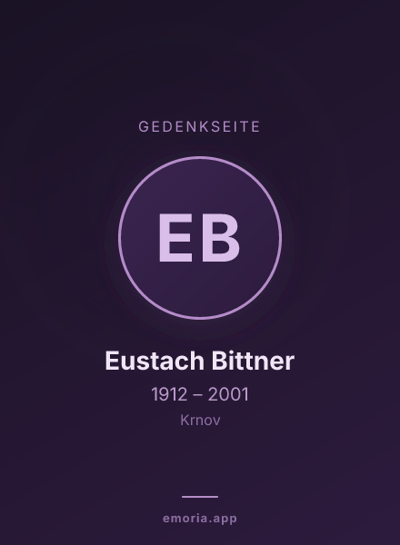 Gedenkportrait von Eustach Bittner