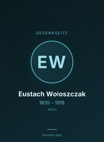 Gedenkportrait von Eustach Wołoszczak