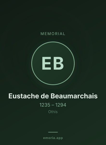 Memorial portrait of Eustache de Beaumarchais