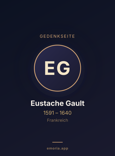 Gedenkportrait von Eustache Gault