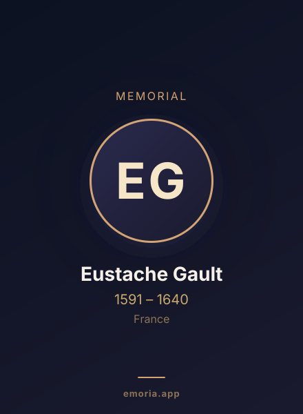 Memorial portrait of Eustache Gault