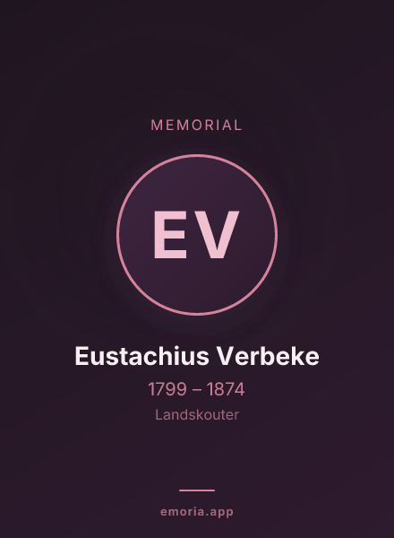Memorial portrait of Eustachius Verbeke