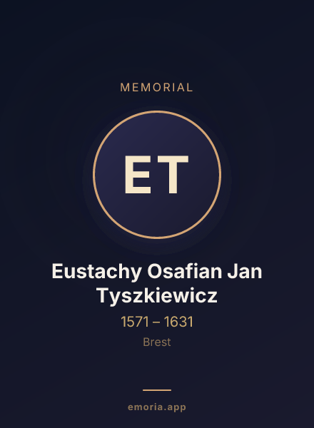Memorial portrait of Eustachy Osafian Jan Tyszkiewicz