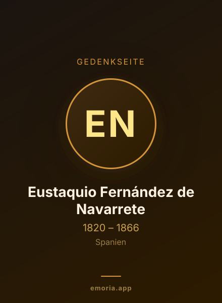 Gedenkportrait von Eustaquio Fernández de Navarrete