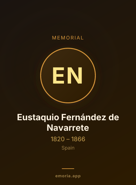 Memorial portrait of Eustaquio Fernández de Navarrete