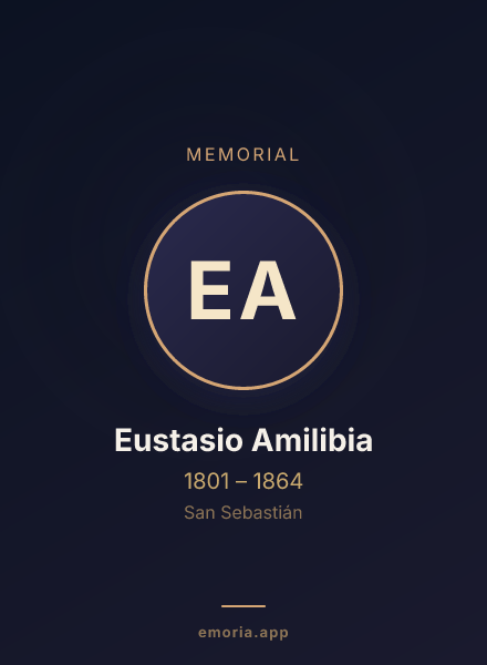 Memorial portrait of Eustasio Amilibia