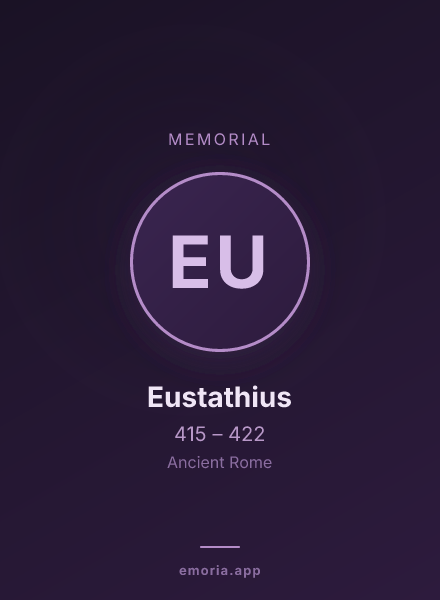 Memorial portrait of Eustathius