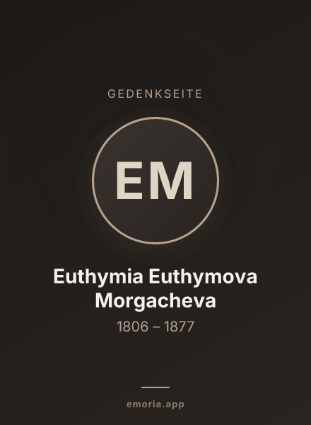 Gedenkportrait von Euthymia Euthymova Morgacheva