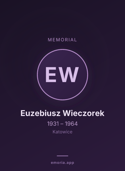 Memorial portrait of Euzebiusz Wieczorek
