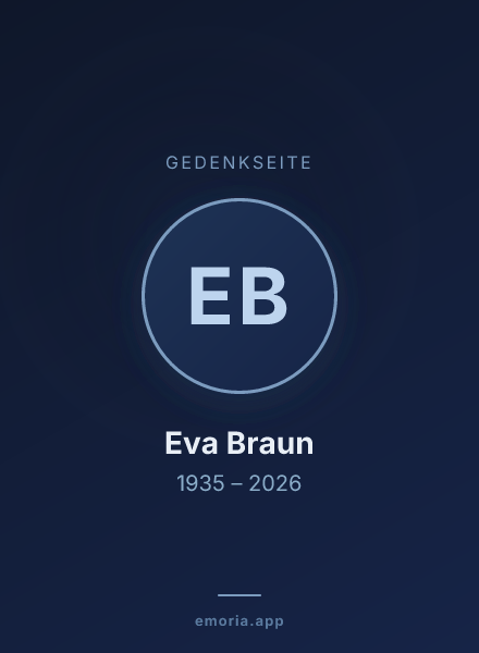 Gedenkportrait von Eva Braun