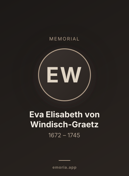 Memorial portrait of Eva Elisabeth von Windisch-Graetz