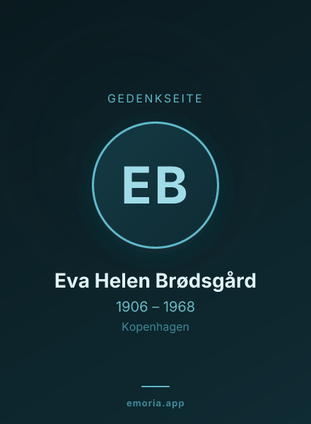 Gedenkportrait von Eva Helen Brødsgård