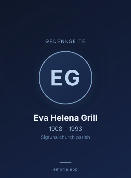 Gedenkportrait von Eva Helena Grill