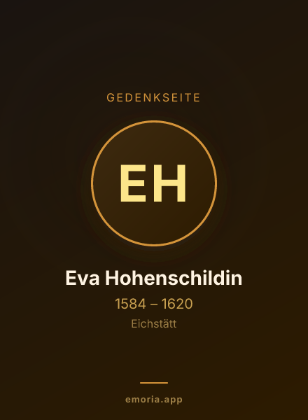 Gedenkportrait von Eva Hohenschildin