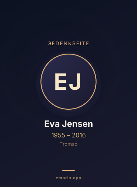 Gedenkportrait von Eva Jensen