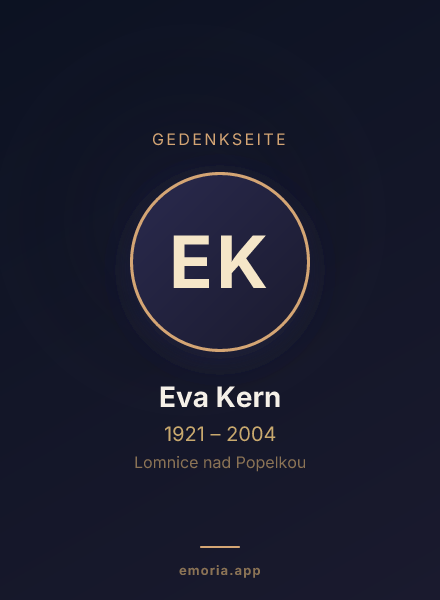 Gedenkportrait von Eva Kern