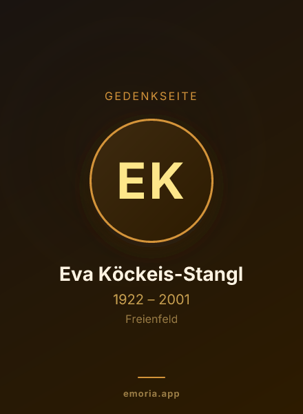 Gedenkportrait von Eva Köckeis-Stangl