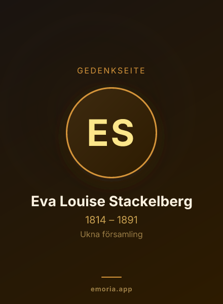 Gedenkportrait von Eva Louise Stackelberg