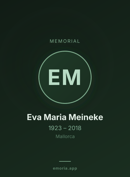 Memorial portrait of Eva Maria Meineke