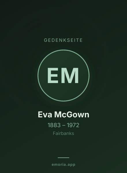 Gedenkportrait von Eva McGown
