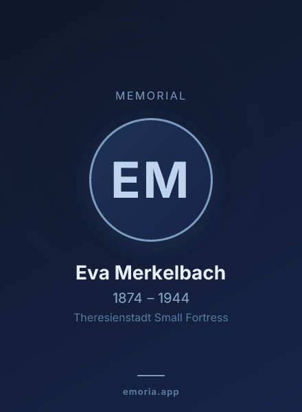 Memorial portrait of Eva Merkelbach