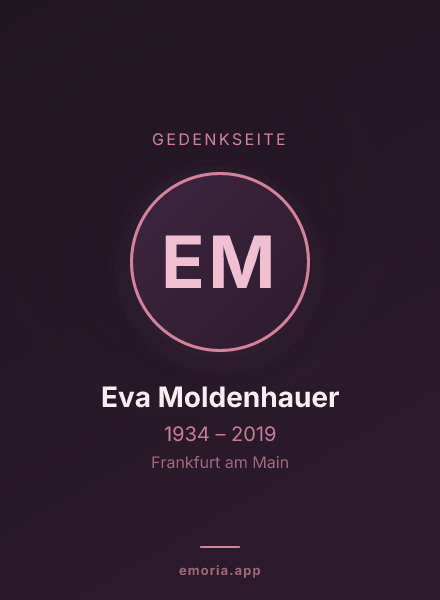 Gedenkportrait von Eva Moldenhauer