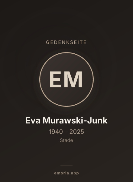 Gedenkportrait von Eva Murawski-Junk