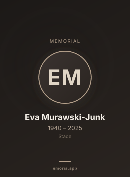 Memorial portrait of Eva Murawski-Junk