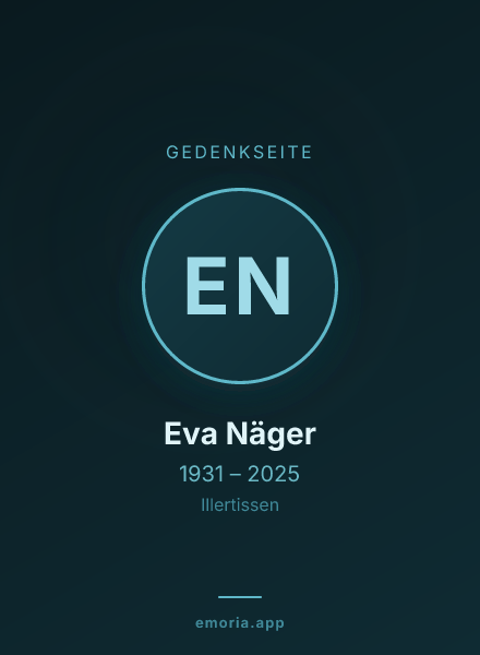 Gedenkportrait von Eva Näger