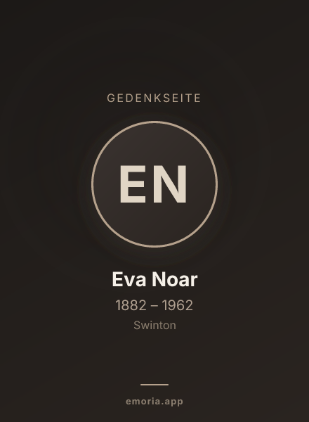 Gedenkportrait von Eva Noar