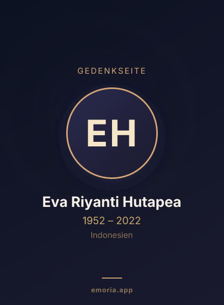 Gedenkportrait von Eva Riyanti Hutapea