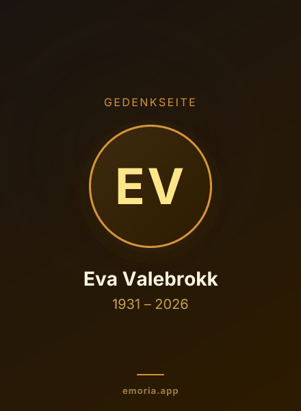Gedenkportrait von Eva Valebrokk