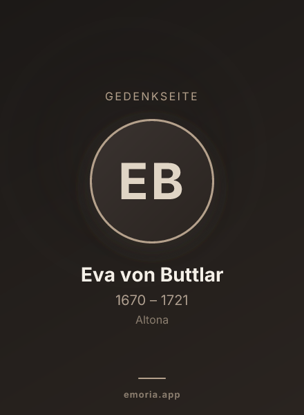 Gedenkportrait von Eva von Buttlar