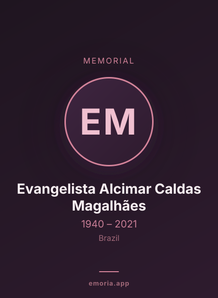 Memorial portrait of Evangelista Alcimar Caldas Magalhães