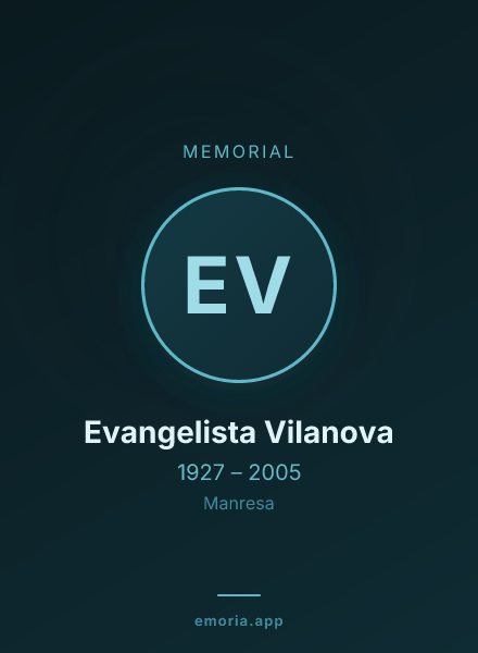 Memorial portrait of Evangelista Vilanova