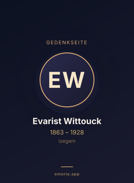 Gedenkportrait von Evarist Wittouck