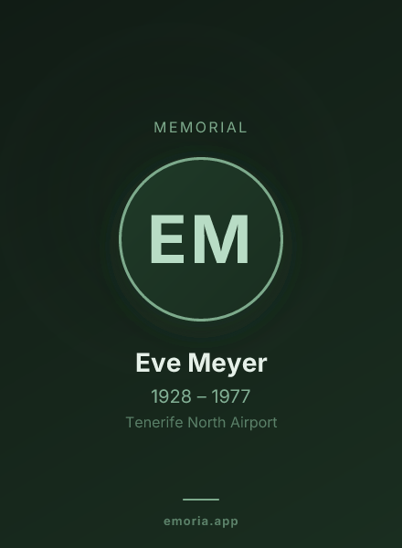 Memorial portrait of Eve Meyer
