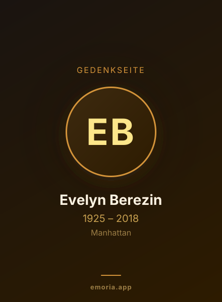 Gedenkportrait von Evelyn Berezin