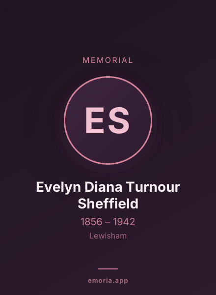 Memorial portrait of Evelyn Diana Turnour Sheffield