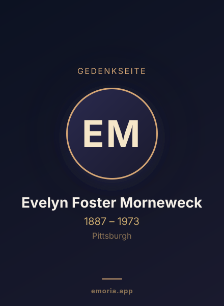 Gedenkportrait von Evelyn Foster Morneweck