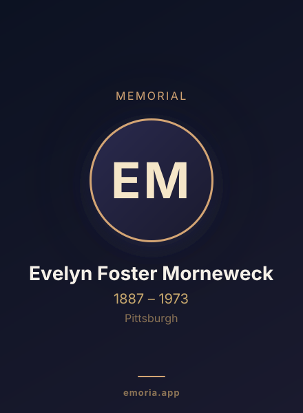 Memorial portrait of Evelyn Foster Morneweck